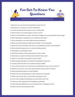 100 “get to know you” questions perfect for colleagues and teams at work!